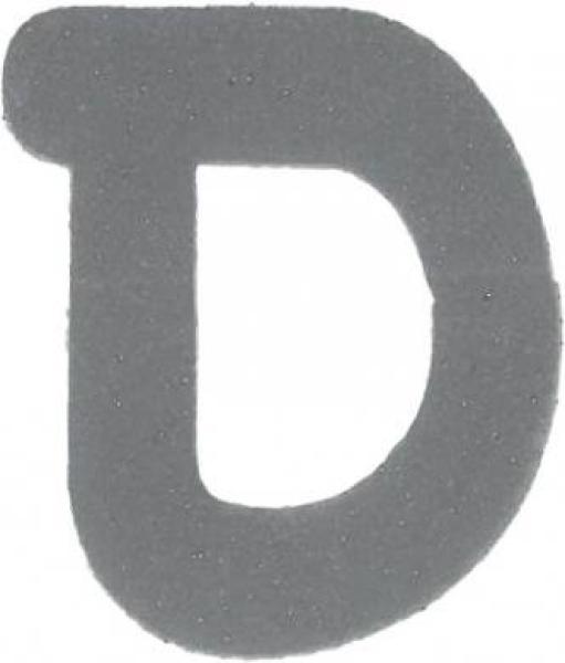 Bügelapplikation Reflex Buchstabe D  30x34mm